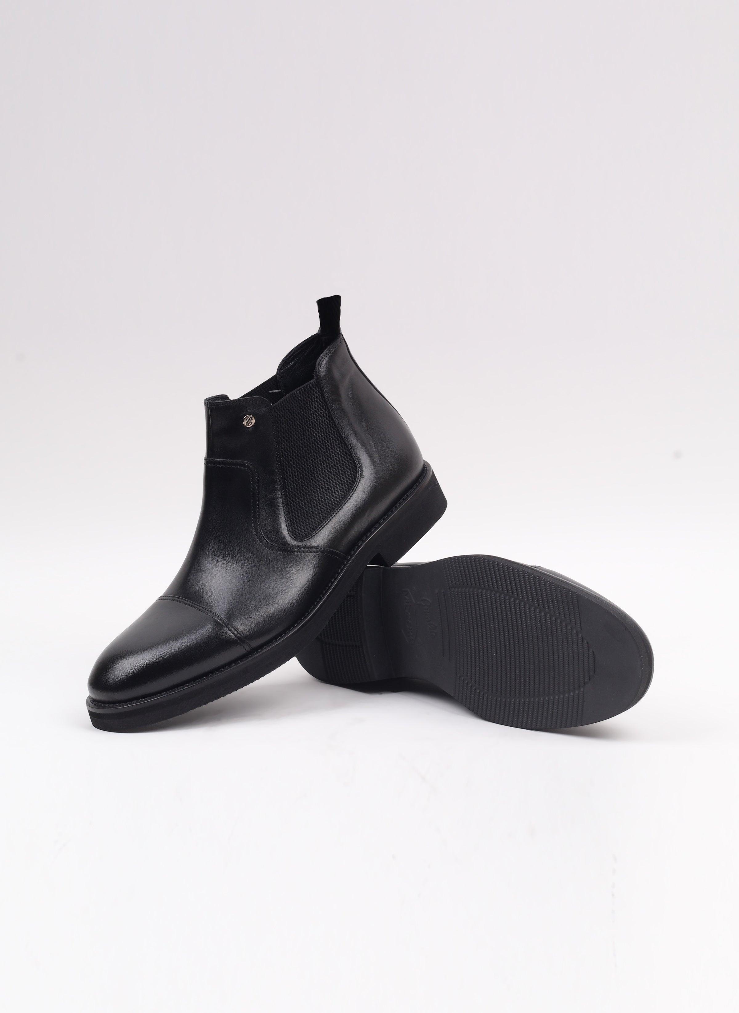 Siyah Chealse Model Erkek Bot - Oggi Shoes