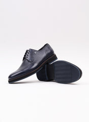 Lacivert Flother Baskı Erkek Klasik Ayakkabı - Oggi Shoes