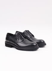 Siyah Modok Flother Baskı Erkek Klasik Ayakkabı - Oggi Shoes