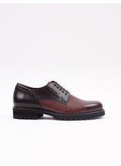 Kahverengi Geyik Baskı Deri Erkek Klasik Ayakkabı - Oggi Shoes